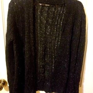 Maurices Black Sparkly Knit Sweater